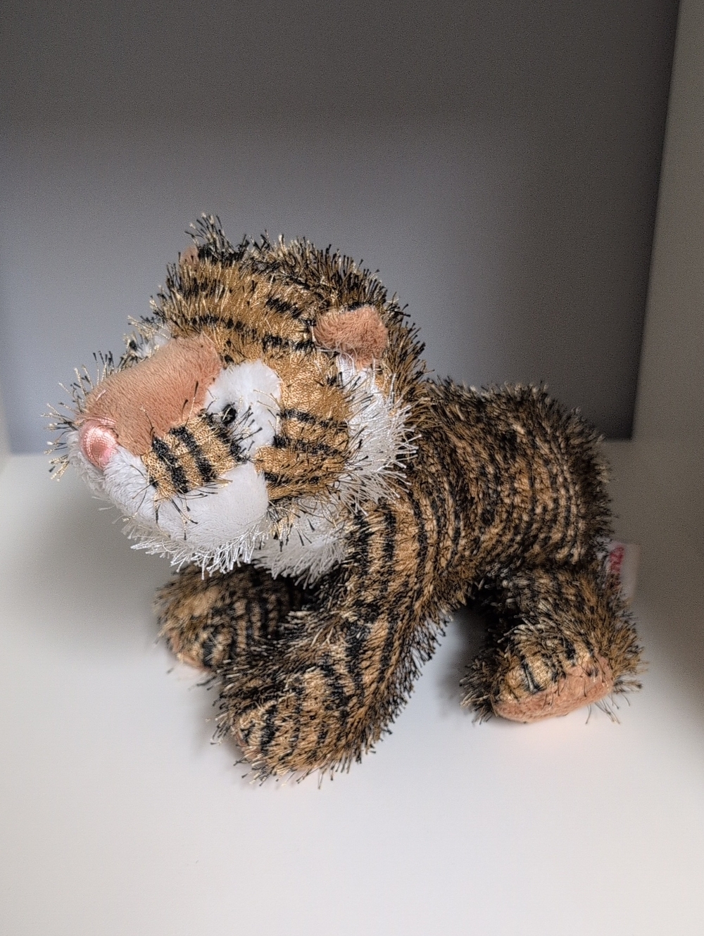 💜2/$20💜 Webkinz Tiger Plush No Code Collectible Ganz Classic String Hair - Picture 2 of 6